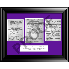 STATE HOUSE CORNERSTONE PLATES - Framed Prints